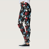 Leggings Motif crâne multicolore (Gauche)