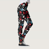 Leggings Motif crâne multicolore (Droite)