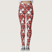 Leggings Motif créatif de la feuille d'érable canadienne ID (Devant)