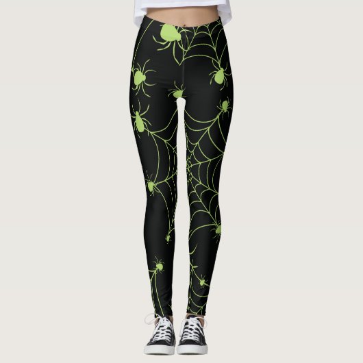Leggings Motif créatif Halloween Spider Net (Devant)