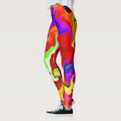 Leggings Motif d'abstractions colorées (Gauche)