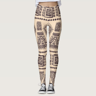 Leggings Motif d'affaires tribal, ethnique, vintage