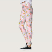 Leggings Motif Daisy Fraise d'Été  (Gauche)