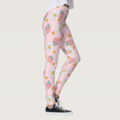 Leggings Motif Daisy Fraise d'Été  (Droite)