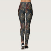 Leggings Motif Damask Noir Or Persan (2) (Dos)