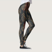 Leggings Motif Damask Noir Or Persan (2) (Droite)