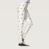 Leggings Motif d'amis animaux de bois mignon (Droite)