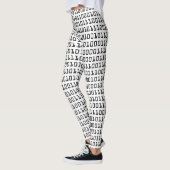 Leggings Motif d'amusement et de code binaire d'ordinateur (Gauche)