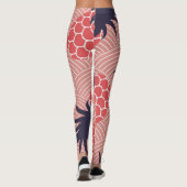 Leggings Motif d'ananas géométrique (Dos)