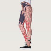 Leggings Motif d'ananas géométrique (Gauche)