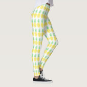 Leggings Motif d'ananas mignon jaune et vert (Droite)