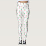 Leggings Motif d'ananas roses<br><div class="desc">Fille et motif de fruits chic.</div>