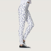 Leggings Motif d'ancrage bleu et blanc (Droite)