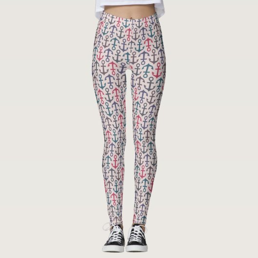 Leggings Motif d'Ancre (Devant)