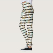 Leggings Motif d'ancre flottante (Gauche)