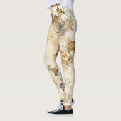 Leggings Motif d'animal de faon de forêt (Gauche)