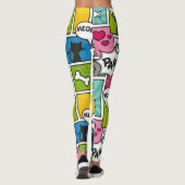 Leggings Motif d'animal familier de style de bande dessinée (Dos)