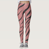Leggings Motif d'animal sauvage zèbre (Devant)