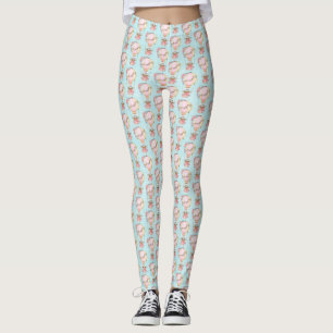 Leggings Motif d'aquarelle à air chaud