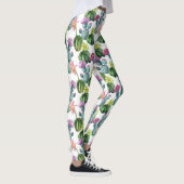 Leggings Motif d'aquarelle Cactus Art (Droite)