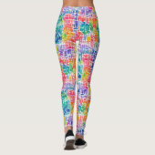 Leggings Motif d'aquarelle couleur Abstrait amusant (Dos)