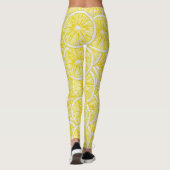 Leggings Motif d'aquarelle de tranches de citron (Dos)