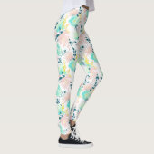 Leggings Motif d'aquarelle florale (Droite)