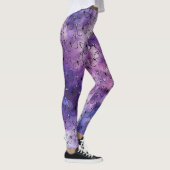Leggings Motif d'aquarelle papillon pourpre (Droite)
