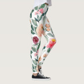 Leggings Motif d'aquarelle Rose rose pâle (Droite)