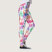 Leggings Motif d'aquarelle tropicale (Droite)