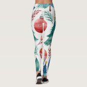 Leggings Motif d'arbre de Noël (Dos)