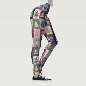 Leggings Motif d'arbre de Noël en patchwork festif (4) (Droite)