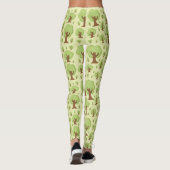 Leggings Motif d'arbres lunaires (Dos)