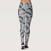 Leggings motif d'architecture géométrique 3D (Dos)