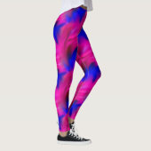 Leggings Motif d'art Abstrait rose et bleu (Droite)
