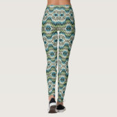 Leggings Motif d'art de mosaïque amérindienne Abstraite (Dos)