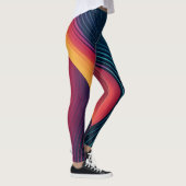 Leggings motif d'art des lignes Abstraites (Droite)