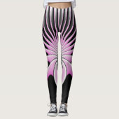 Leggings Motif d'art fractal Abstrait moderne (Devant)