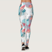 Leggings Motif d'art moderne Abstrait de hanche géométrique (Dos)