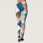 Leggings Motif d'art moderne Abstrait Hip géométrique mosaï (Dos)