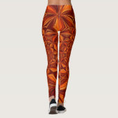 Leggings Motif d'Art numérique Red Kaleidoscope-28503 (Dos)