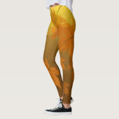 Leggings Motif d'automne avec feuilles d'érable en chute et (Gauche)