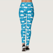 Leggings Motif d'avion Sky Blue (Dos)