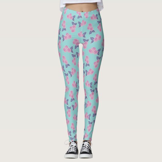 Leggings Motif de baies mures (Devant)