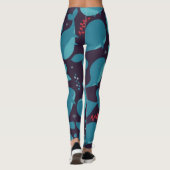 Leggings Motif de baleine bleue (Dos)