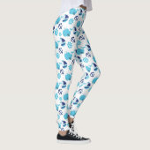 Leggings Motif De Baleines, Beaux Baleines, Baleines Bleues (Droite)