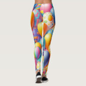 Leggings Motif de ballons colorés (Dos)