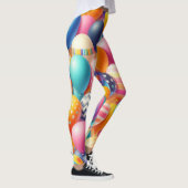 Leggings Motif de ballons colorés (Droite)