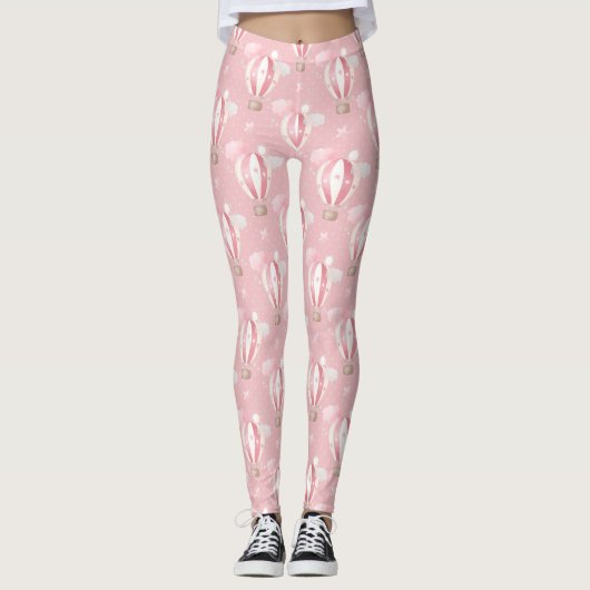 Leggings Motif de ballons roses (Devant)