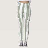 Leggings Motif de bande blanche (Devant)